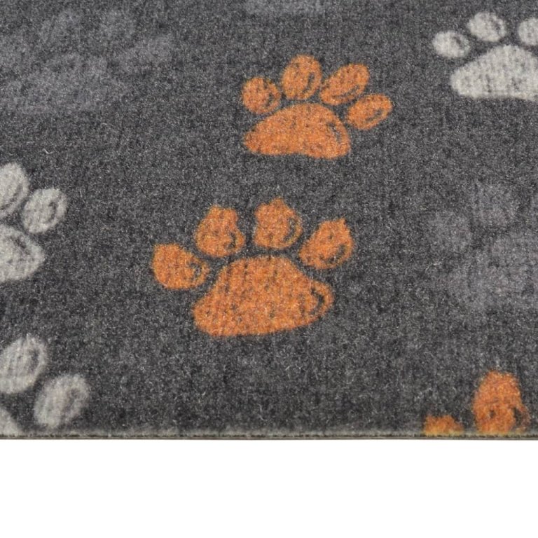 Covor de bucătărie lavabil Paws, 45x150 cm, catifea