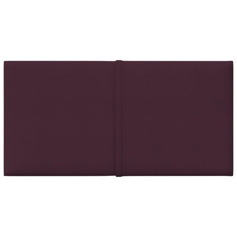 Panouri de perete 12 buc. violet 30x15 cm textil 0,54 m²