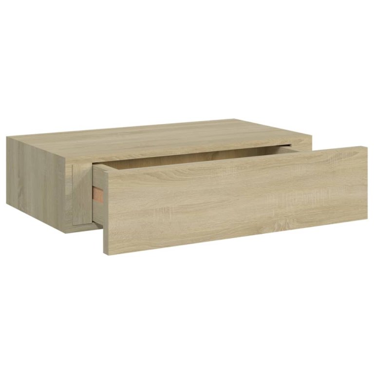 Dulap de perete cu sertar, stejar, 40x23,5x10 cm, MDF