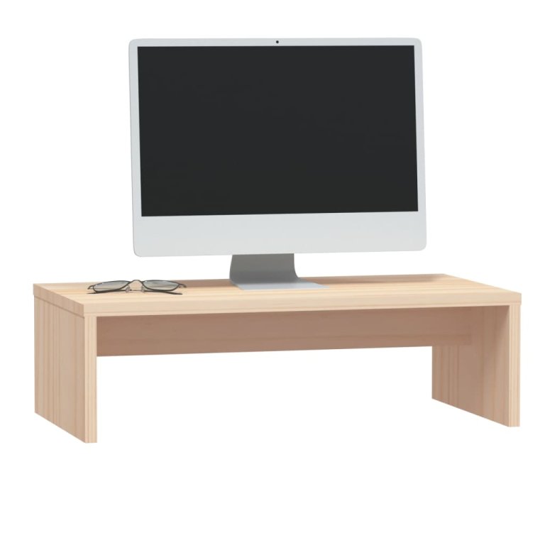 Stand pentru monitor, 50x27x15 cm, lemn masiv de pin