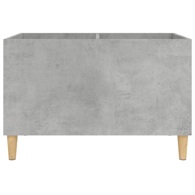 Dulap pentru discuri, gri beton, 74,5x38x48 cm, lemn prelucrat