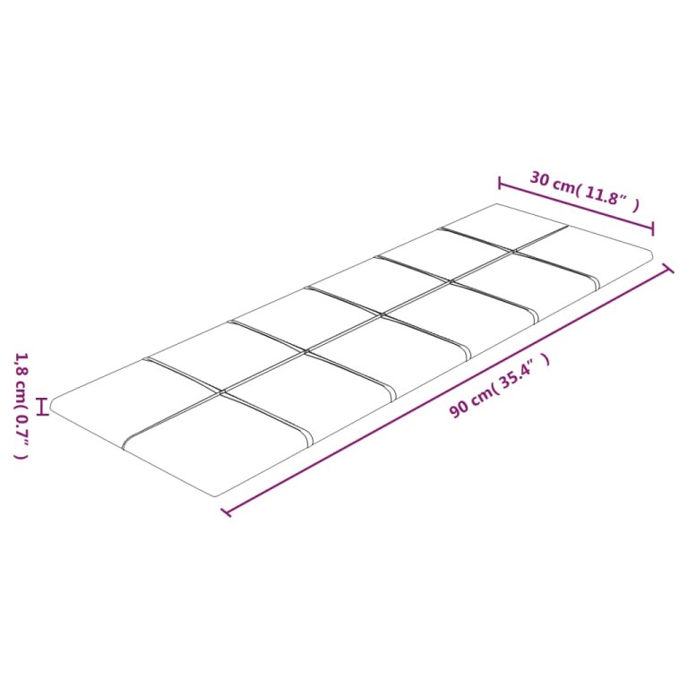 Panouri de perete 12 buc. galben 90x30 cm catifea 3,24 m²