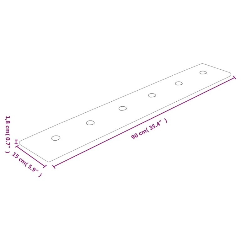 Panouri de perete 12 buc. roșu 90x15 cm piele ecologică 1,62 m²