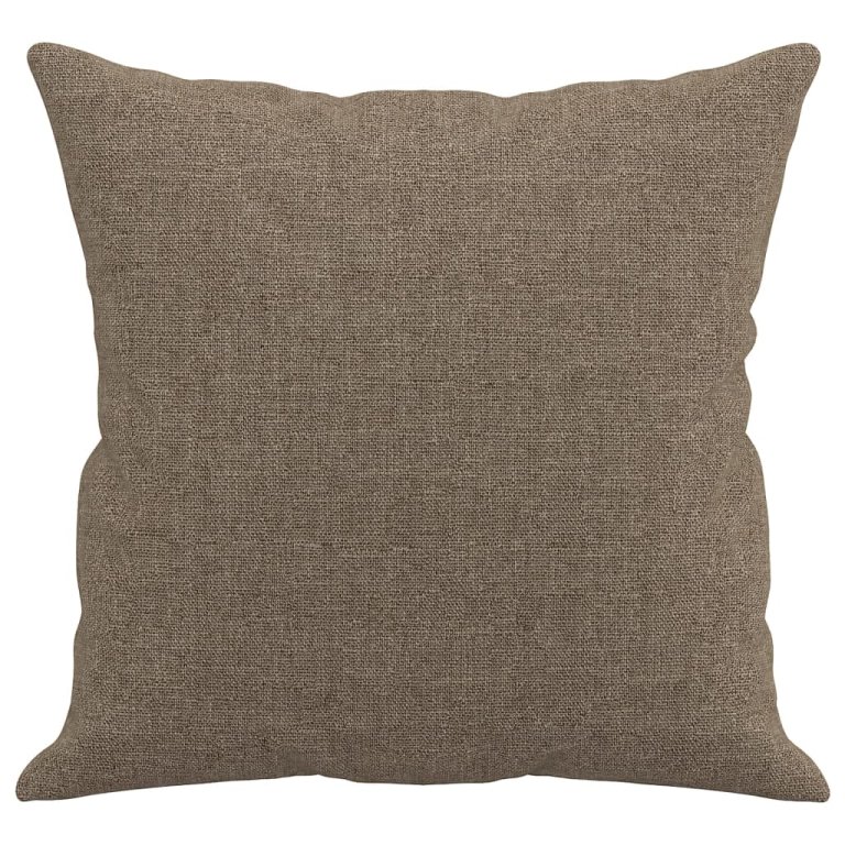 Perne decorative, 2 buc., gri taupe, 40x40 cm, material textil