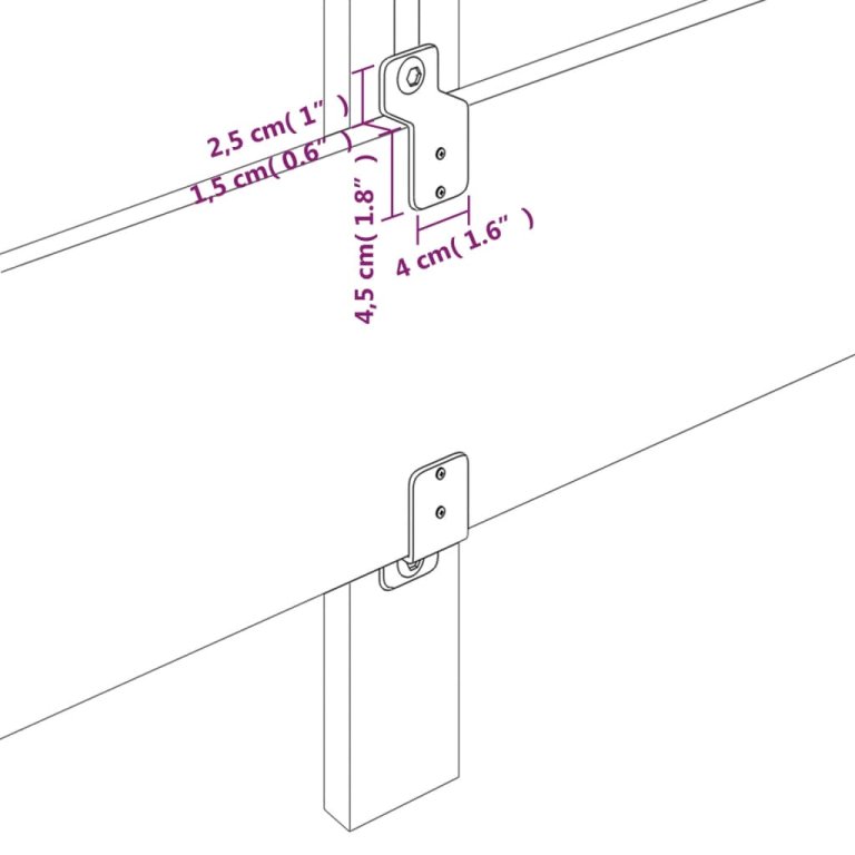 Tăblie de pat cu aripioare gri 147x23x118/128 cm piele eco