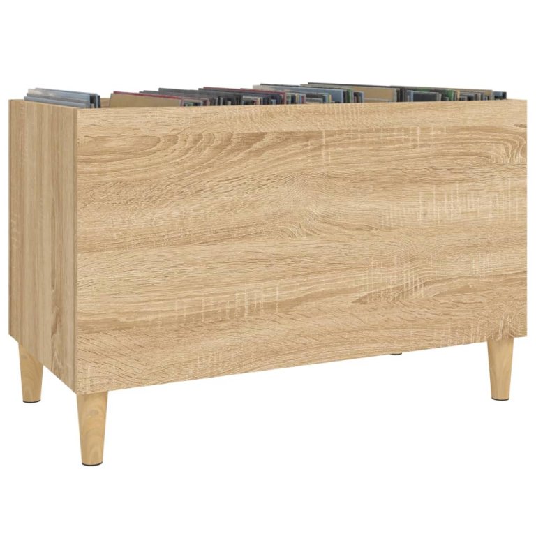 Dulap pentru discuri stejar sonoma 74,5x38x48 cm lemn prelucrat