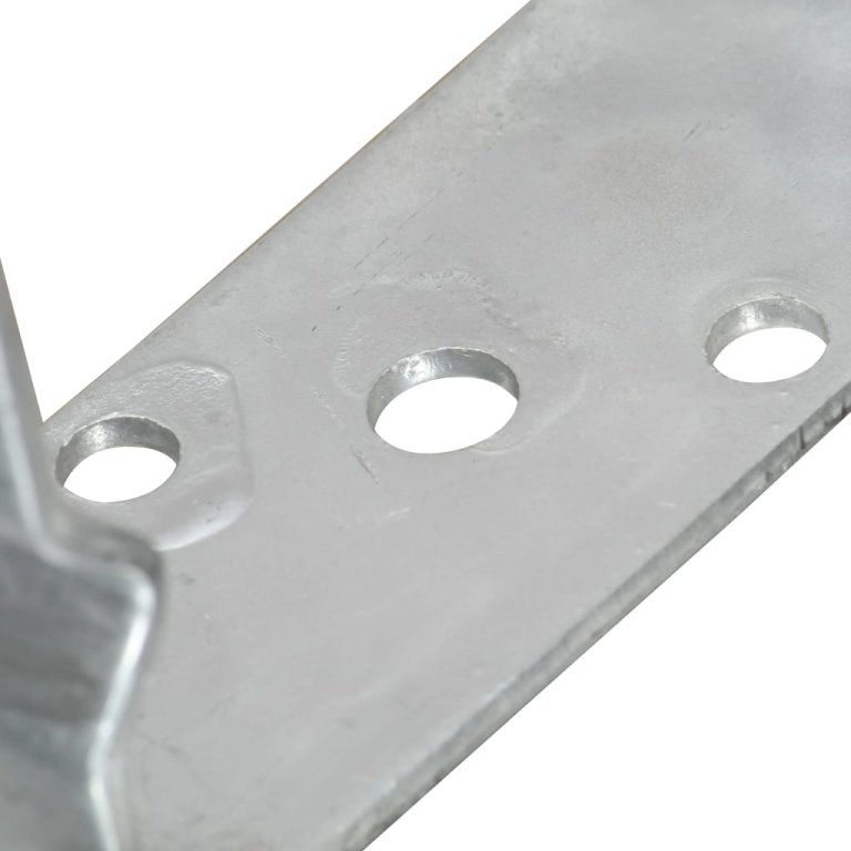 Ancore de gard, 6 buc., argintiu, 12x6x15 cm, oțel galvanizat