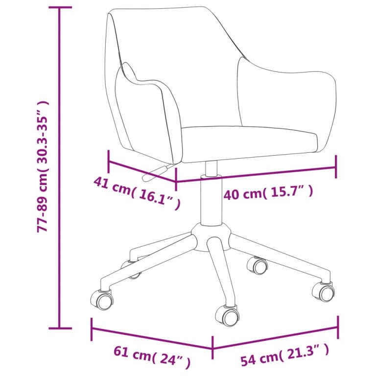 Scaune de bucătărie pivotante, 2 buc., gri deschis, textil