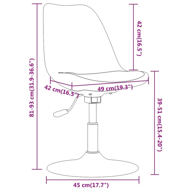 Scaune de bucătărie pivotante, 4 buc., verde închis, textil