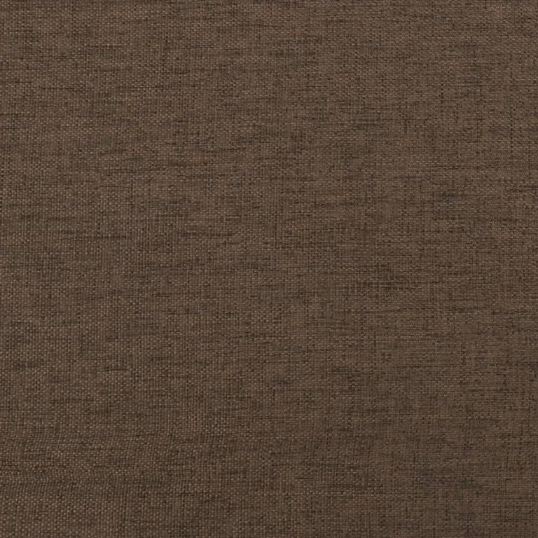 Scaune de bucătărie pivotante, 2 buc., maro, material textil