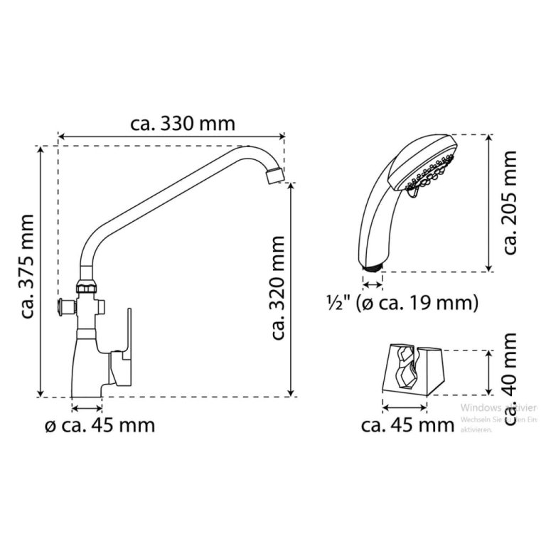 EISL Baterie combinată pentru baie-lavoar SPEED II, cromat