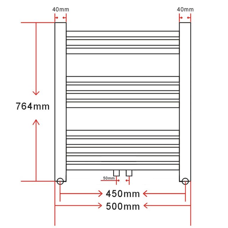 Radiator port-prosop încălzire centrală baie 500x764 mm curbat