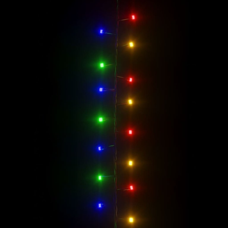 Instalație compactă cu 3000 LED-uri, multicolor, 65 m, PVC