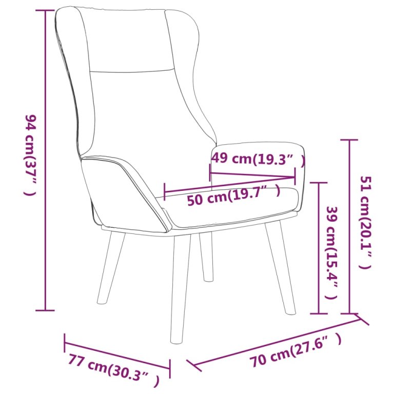 Scaun de relaxare, galben muștar, material textil