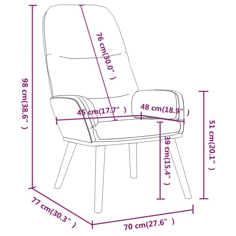 Scaun de relaxare cu taburet, negru, textil