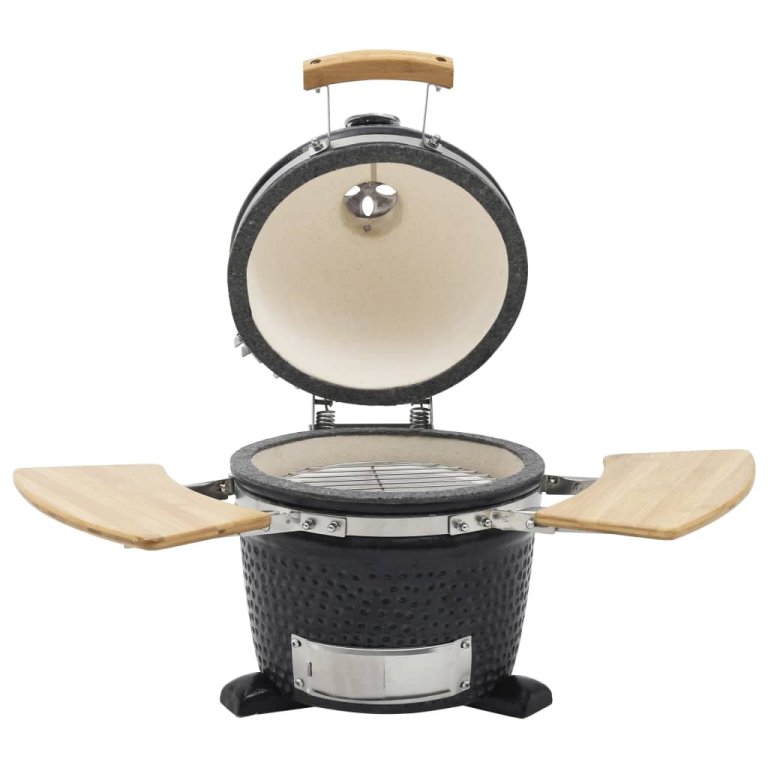 Kamado Grătar cu afumătoare din ceramică 44 cm