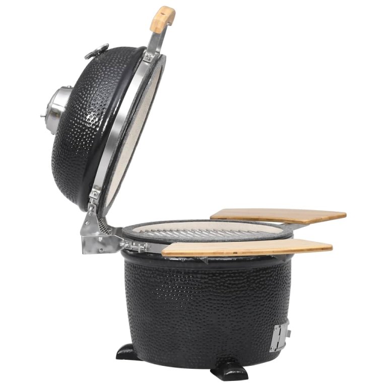 Kamado Grătar cu afumătoare din ceramică 44 cm