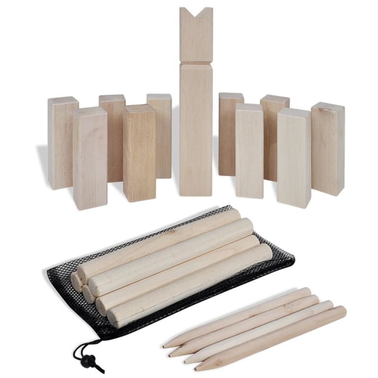 Set de joc Kubb din lemn