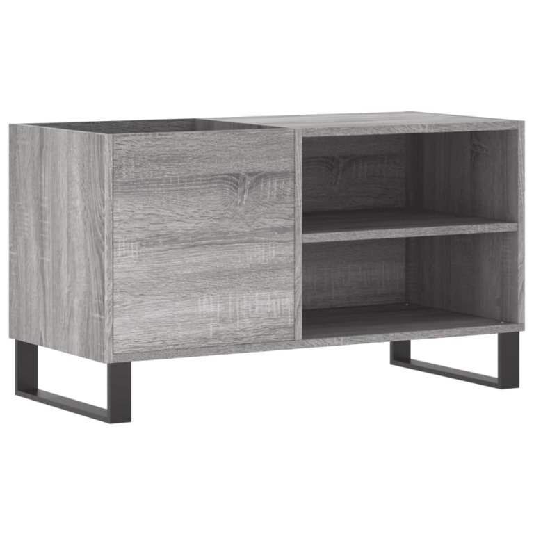 Dulap pentru discuri gri sonoma 85x38x48 cm lemn prelucrat