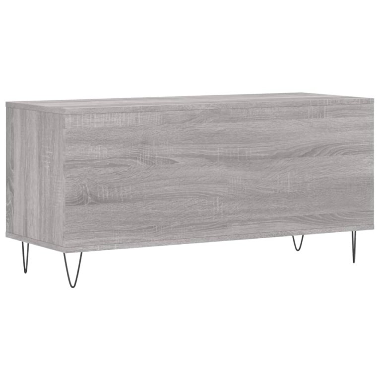 Dulap pentru discuri gri sonoma, 100x38x48 cm, lemn prelucrat