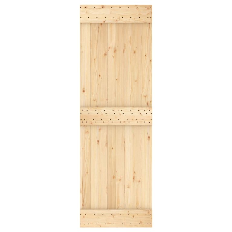 Ușă glisantă cu set de feronerie 70x210 cm, lemn masiv de pin