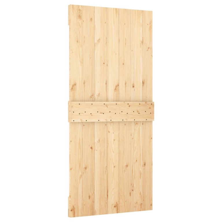 Ușă glisantă cu set feronerie, 100x210 cm, lemn masiv de pin