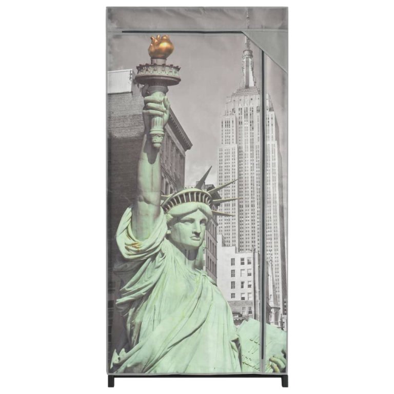 Șifonier New York, 75 x 45 x 160 cm, material textil