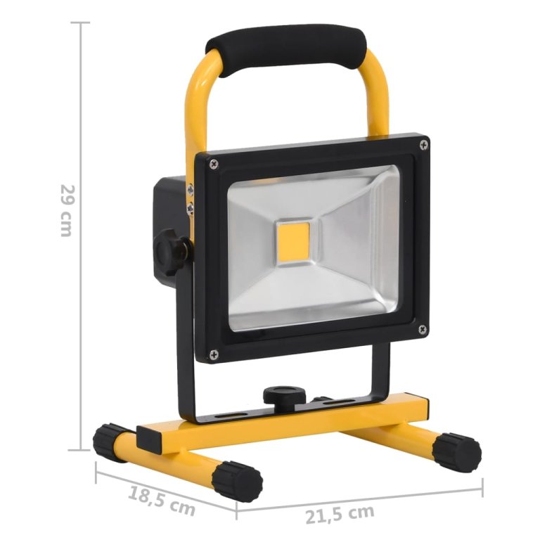 Reflector cu LED reîncărcabil cu mâner, 30 W, alb rece