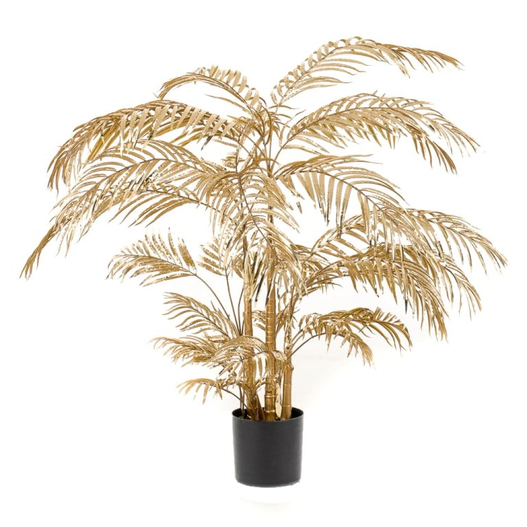 Emerald Palmier artificial Areca, auriu, 145 cm