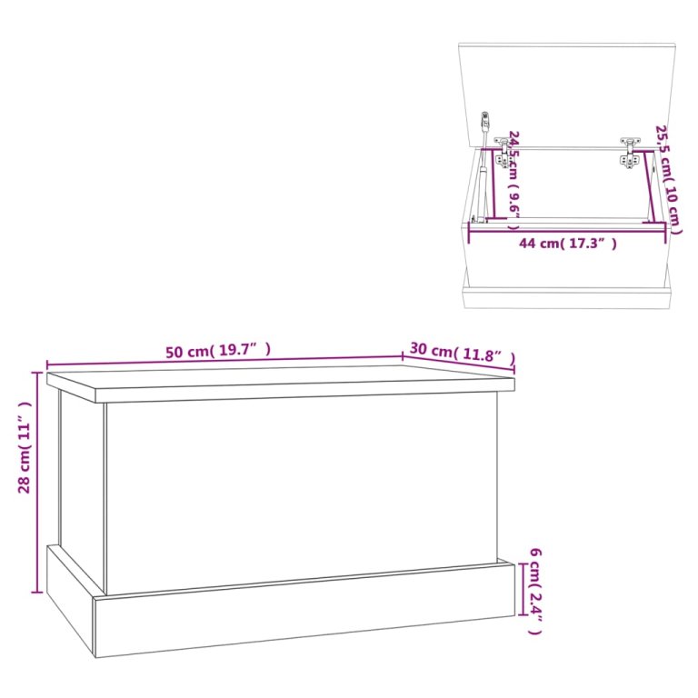 Raft de depozitare, alb, 50x30x28 cm, lemn prelucrat