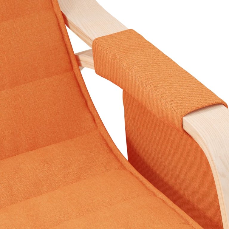 Scaun balansoar, galben închis, material textil