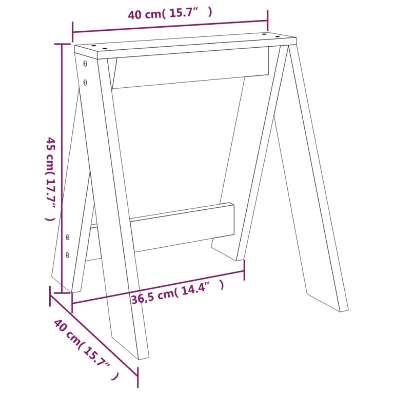 Scaune, 2 buc., gri, 40x40x45 cm, lemn masiv de pin