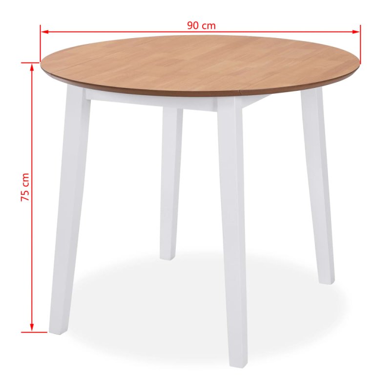 Set mobilier de bucătărie, 5 piese, MDF și lemn de hevea, alb