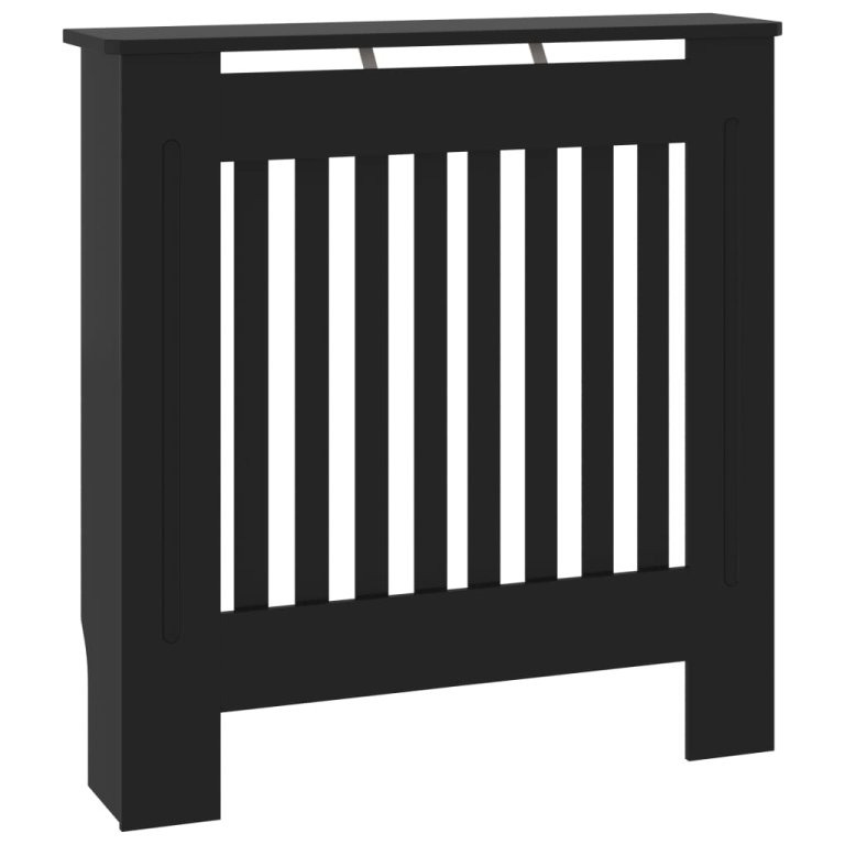 Mască pentru calorifer, negru, 78 cm, MDF