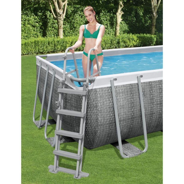 Bestway Scară de siguranță piscină cu 4 trepte Flowclear, 122 cm