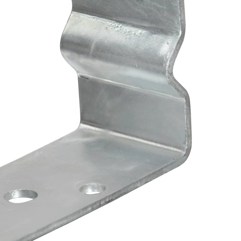 Ancore de gard, 6 buc., argintiu, 8x6x15 cm, oțel galvanizat