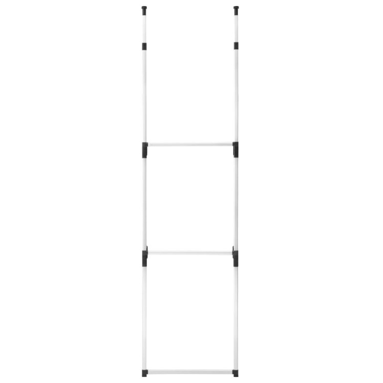 Sistem de garderobă telescopic, cu bare, aluminiu