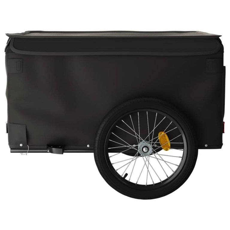 Remorcă pentru biciclete, negru, 45 kg, fier