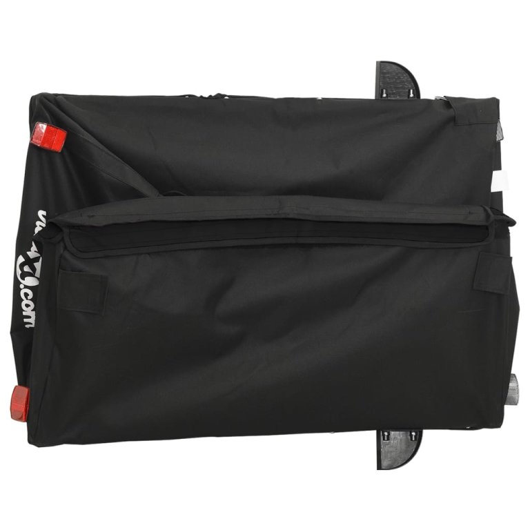 Remorcă pentru biciclete, negru, 45 kg, fier