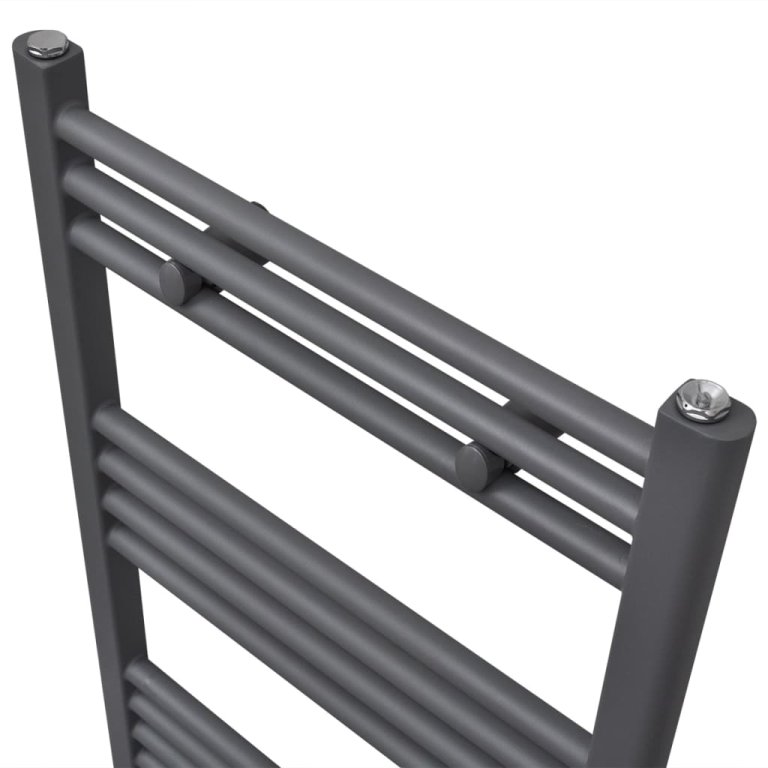 Radiator port-prosop încălzire centrală baie, drept, gri, 600x1160 mm