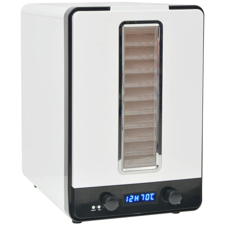 Deshidrator de alimente cu 10 tăvi, 550 W, alb