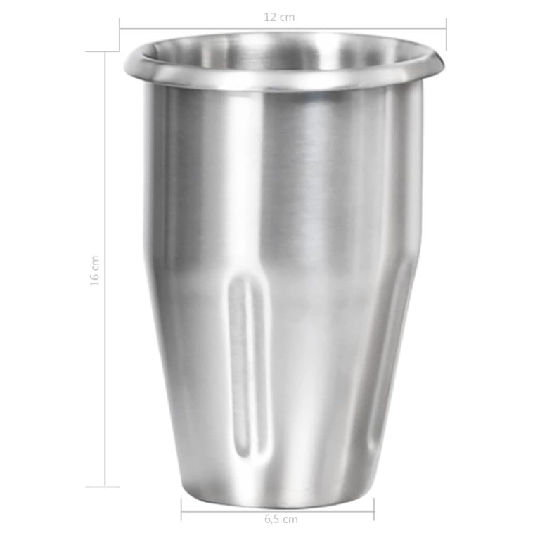 Mixer de milkshake cu 2 vase, oțel inoxidabil, 2 L