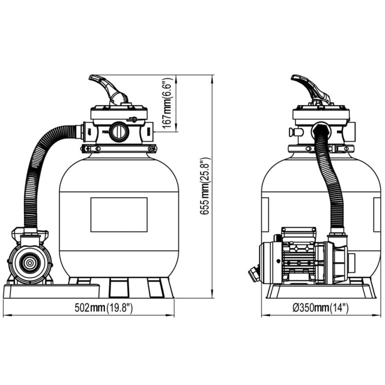 Pompă filtru cu nisip 600 W 17000 l/h