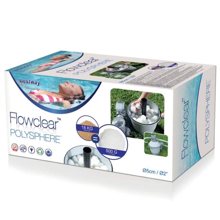 Bestway Bile de filtrare polisferice Flowclear, 500 g, 58475