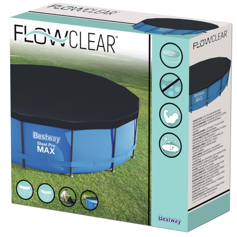 Bestway Prelată de piscină Flowclear, 457 cm