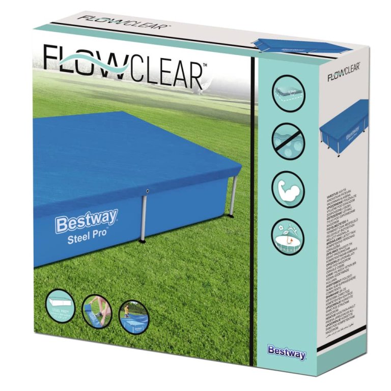 Bestway Prelată de piscină Flowclear, 221 x 150 cm