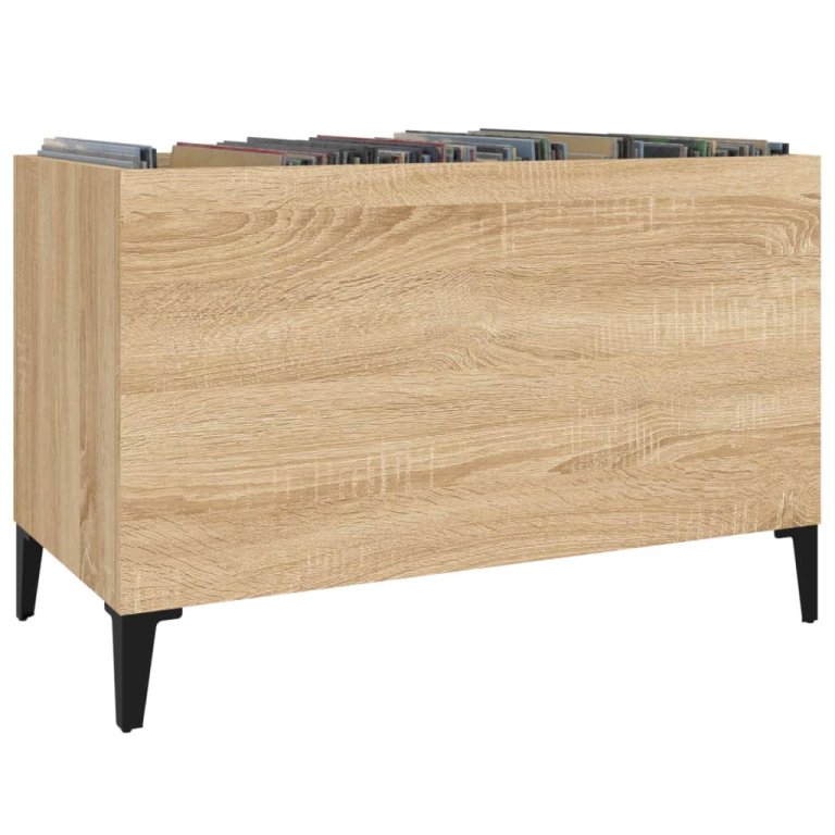 Dulap pentru discuri stejar sonoma 74,5x38x48 cm lemn prelucrat