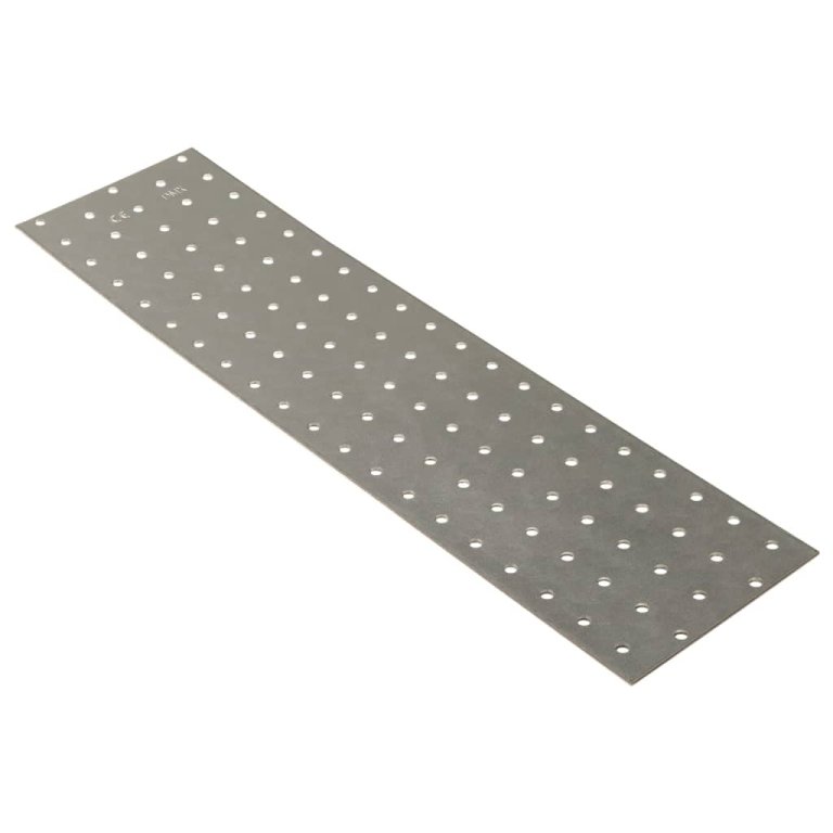 Plăci perforate, 20 buc., 2 mm, 400x100 mm, oțel galvanizat