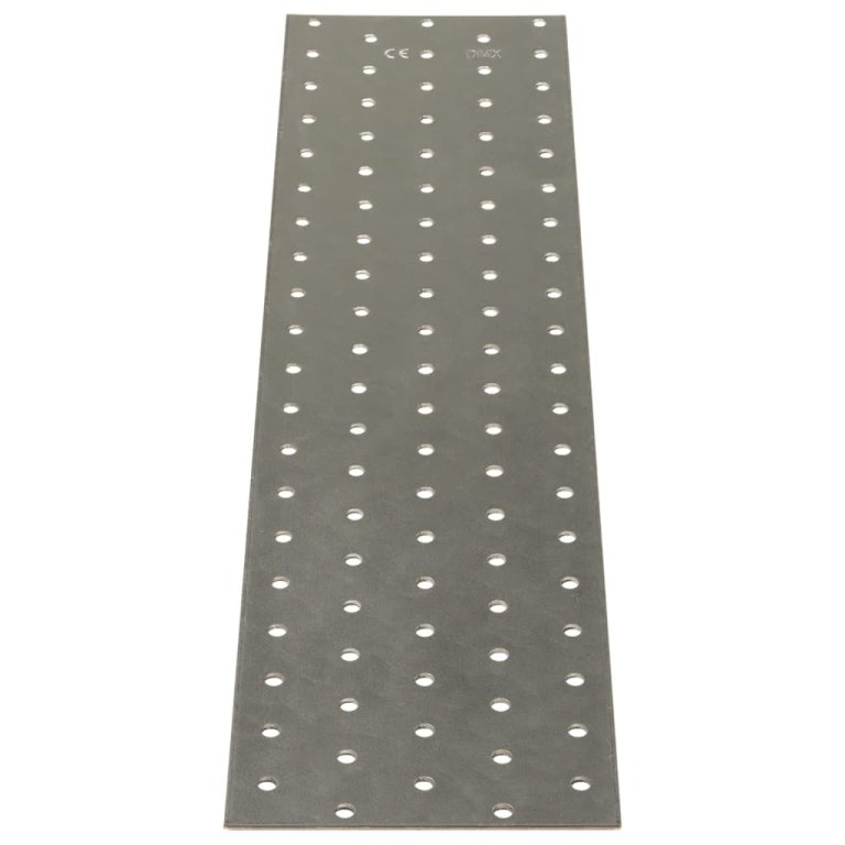 Plăci perforate, 20 buc., 2 mm, 400x100 mm, oțel galvanizat