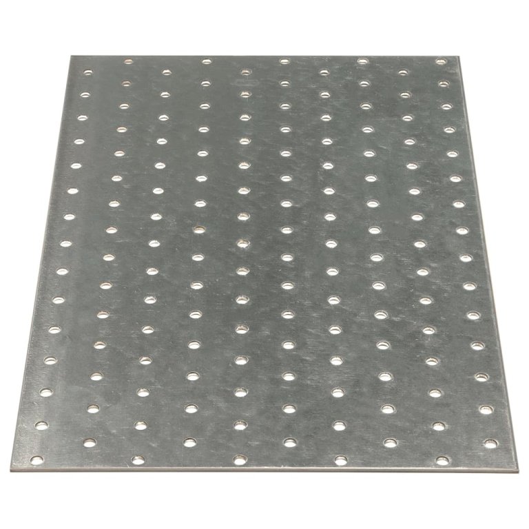 Plăci perforate, 20 buc., 2 mm, 300x200 mm, oțel galvanizat